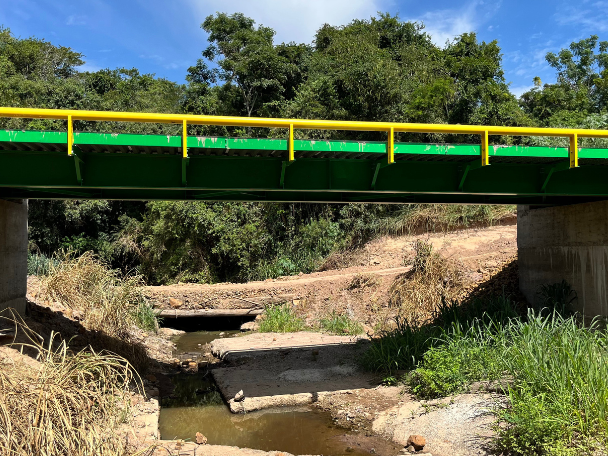 ORTIGUEIRA: Prefeitura de Ortigueira Inaugura Nova Ponte de Aço e Concreto na Região do Maila Sabrina