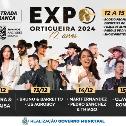 ORITIGUEIRA: Comemora 72 anos com a EXPO 2024