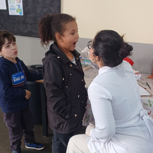 Saúde realiza escovação supervisionada na Escola de Nova Amoreira
